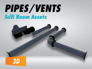 Sci-fi Pipes and Air Vent 01-02